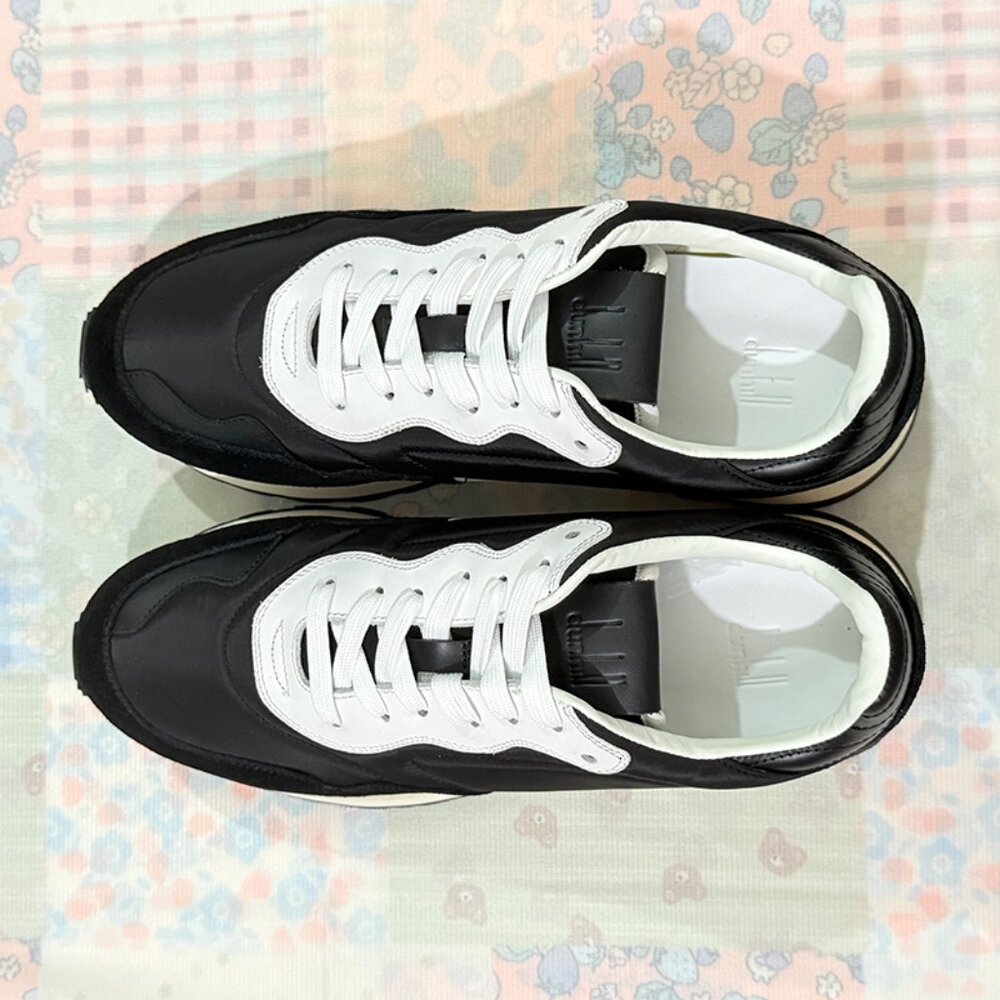 Dunhill Black Wavy Suede Sneakers - Picture 2 of 9